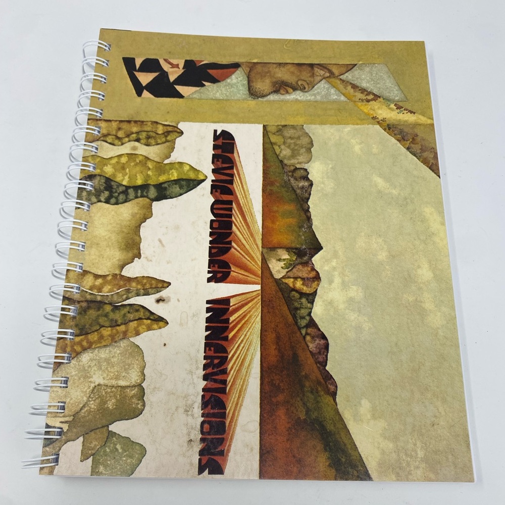 Upcycled Stevie Wonder Record Album Notebook Handmade